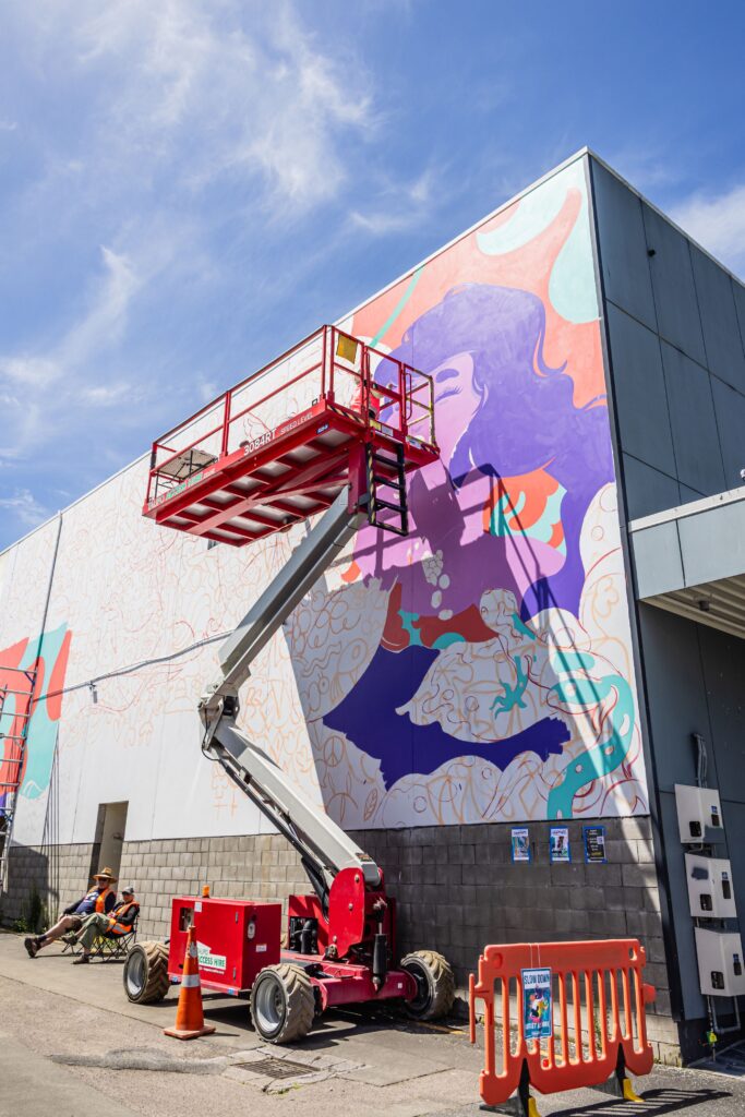 2025 Graffiato Murals (artists At Work) That Green Olive 14 Small