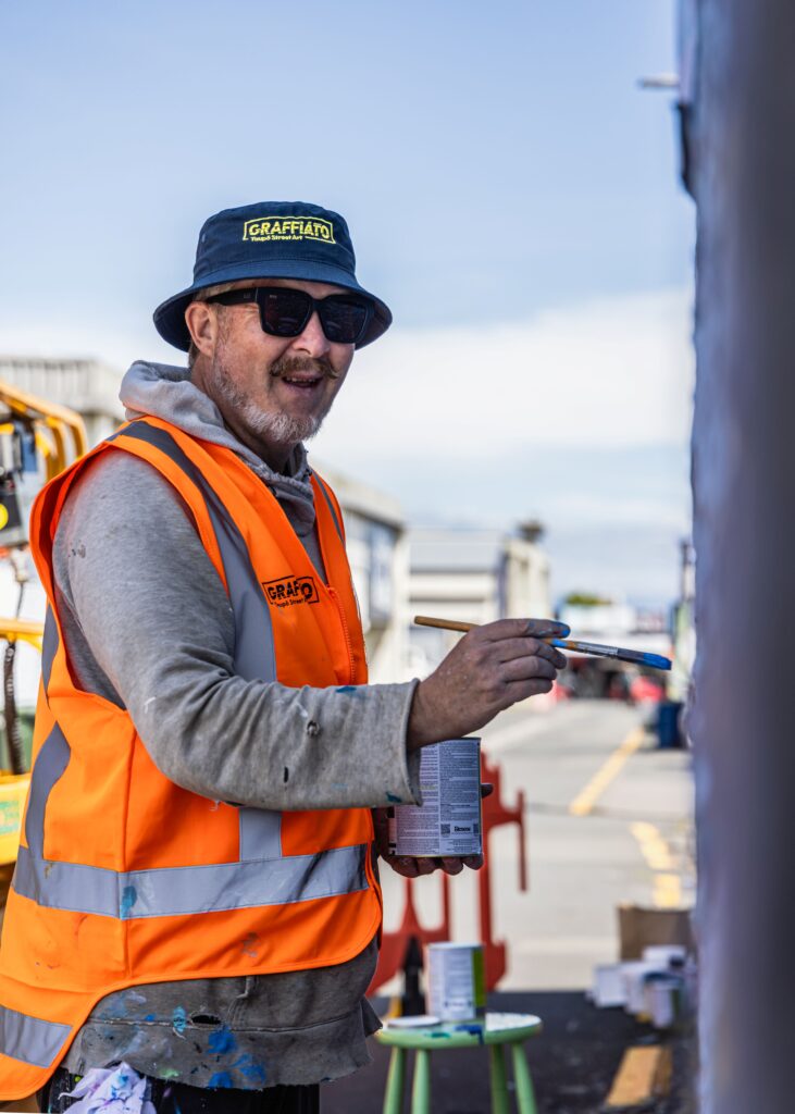 2025 Graffiato Murals (artists At Work) That Green Olive 28 Small