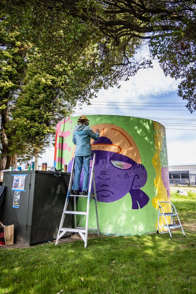 2025 Graffiato Murals (artists At Work) That Green Olive 77 Small