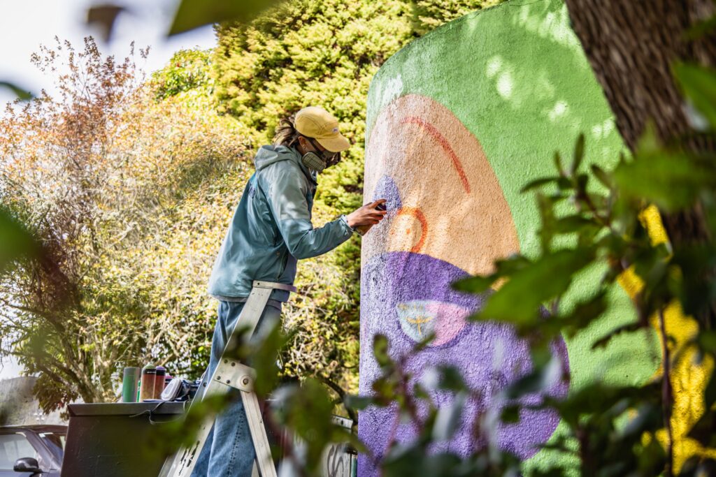 2025 Graffiato Murals (artists At Work) That Green Olive 79 Small