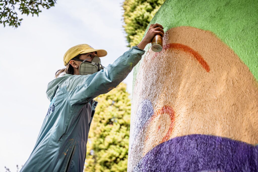 2025 Graffiato Murals (artists At Work) That Green Olive 84 Small