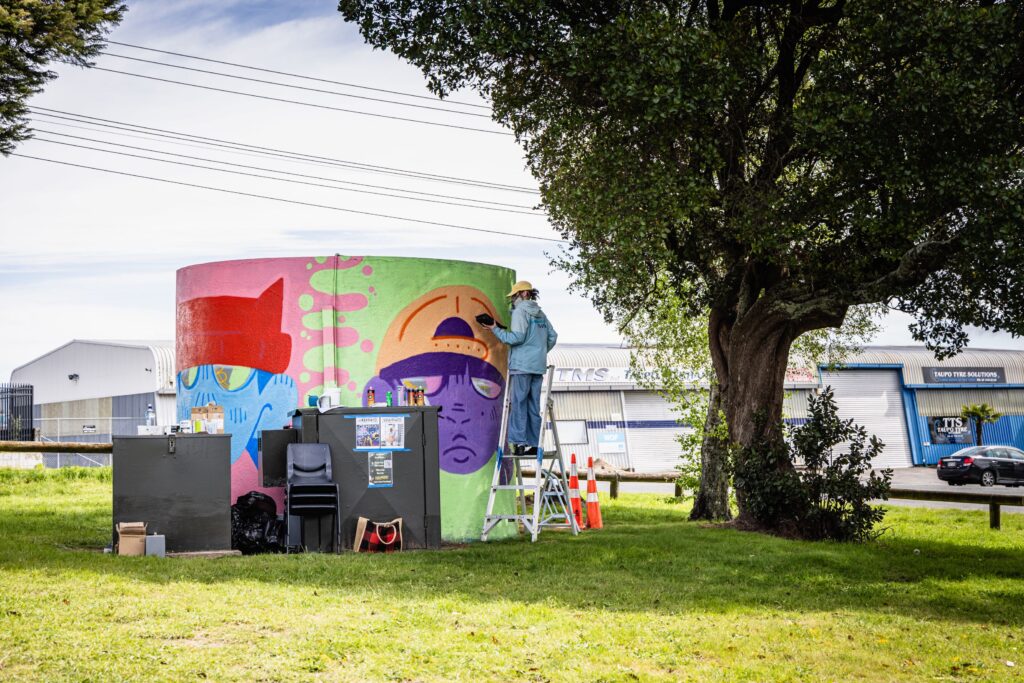 2025 Graffiato Murals (artists At Work) That Green Olive 88 Small