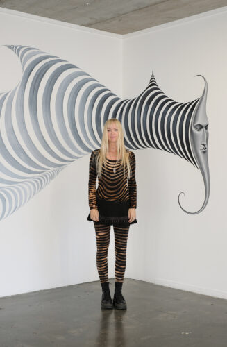 Gina Kiel Gallery Mural Portrait